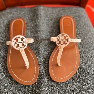 Tory Burch Pink Logo Women's Sandals